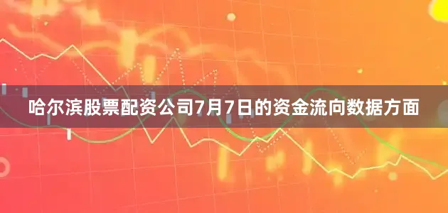 哈尔滨股票配资公司7月7日的资金流向数据方面