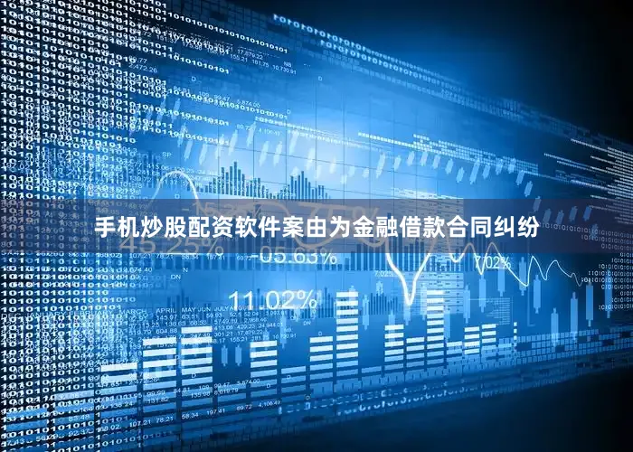 手机炒股配资软件案由为金融借款合同纠纷