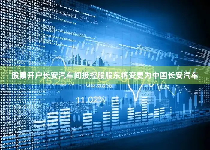 股票开户长安汽车间接控股股东将变更为中国长安汽车